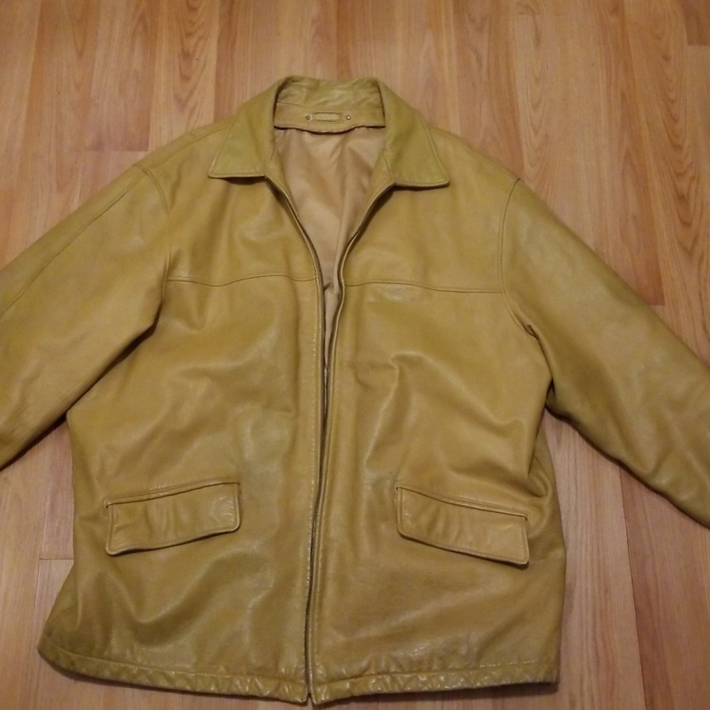 Men's leather coat